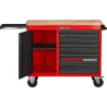 Тележка инструментальная (верстак) серии WORKBENCH без инструментов, деревянная столешница, 7 выдвижных ящиков, отделение с расп