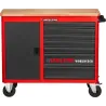 Тележка инструментальная (верстак) серии WORKBENCH без инструментов, деревянная столешница, 7 выдвижных ящиков, отделение с расп