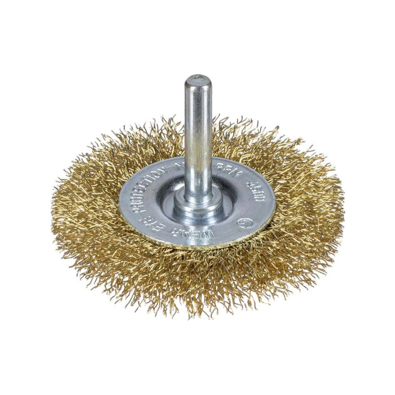 Щетка дисковая, гофрированная для дрели D60/S=0,3/ХВ=6мм, латунир., Expert, RPM=20000 Щетка дисковая, гофрированная для дрели D60/S=0,3/ХВ=6мм, латунир., Expert, RPM=20000