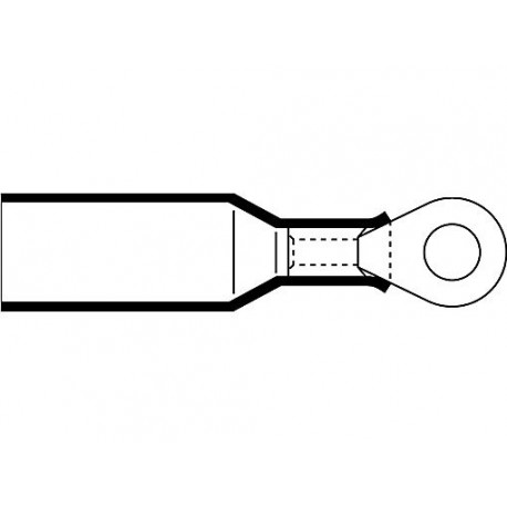 Наконечник изолированный кольцевой с термоусадкой