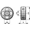 Плашка UNC 1/2"-13, 115CrV3, 38x14мм, DINEN22568, Bucovice(CzTool) 215120BT